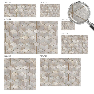 13D fotótapéta Geometrikus mozaik