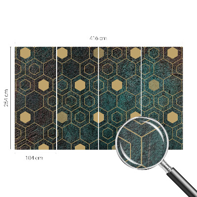 Fotótapéta gyerekszobába Geometriai hatszögek