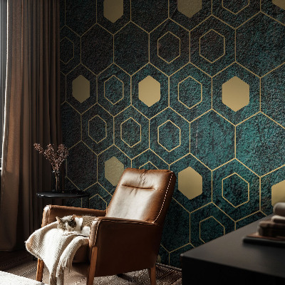 Fotótapéta gyerekszobába Geometriai hatszögek