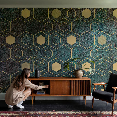 Fotótapéta gyerekszobába Geometriai hatszögek