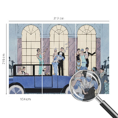 Öntapadós fotótapéta nappaliba Art deco