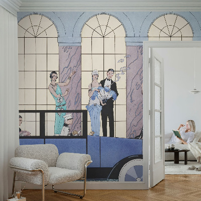 Öntapadós fotótapéta nappaliba Art deco