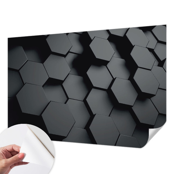 Gyerekszoba fotótapéta 3D hatszögek