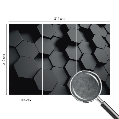 Gyerekszoba fotótapéta 3D hatszögek