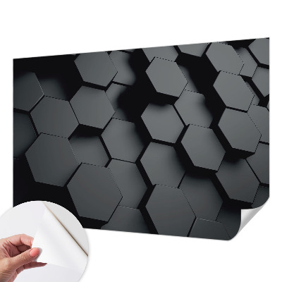 Gyerekszoba fotótapéta 3D hatszögek