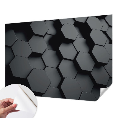 Gyerekszoba fotótapéta 3D hatszögek