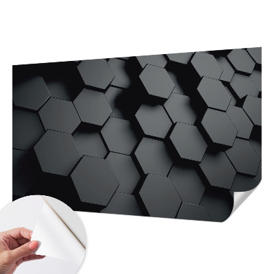 Gyerekszoba fotótapéta 3D hatszögek