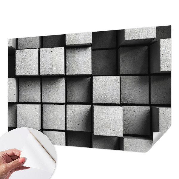 Fotótapéta lányoknak Geometriai kockák