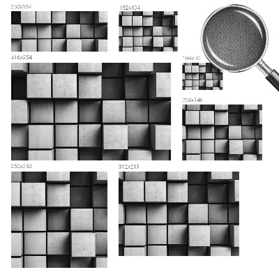 Fotótapéta lányoknak Geometriai kockák