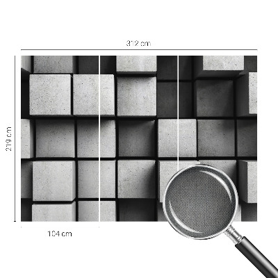 Fotótapéta lányoknak Geometriai kockák