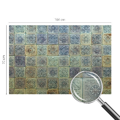 Öntapadós fotótapéta nappaliba Geometrikus csempék