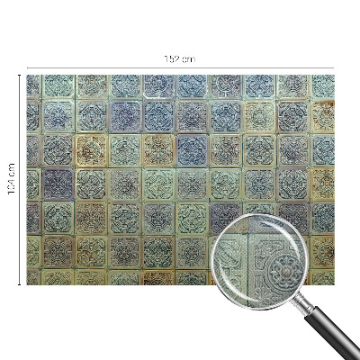 Öntapadós fotótapéta nappaliba Geometrikus csempék