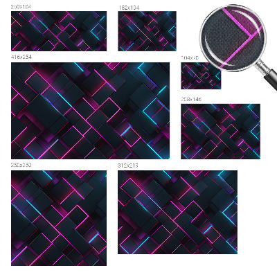 Öntapadós fotótapéta Neon geometria