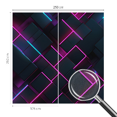 Öntapadós fotótapéta Neon geometria