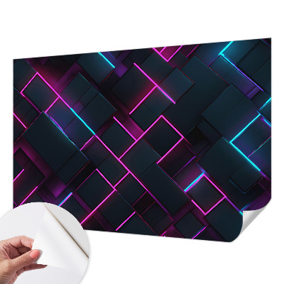 Öntapadós fotótapéta Neon geometria