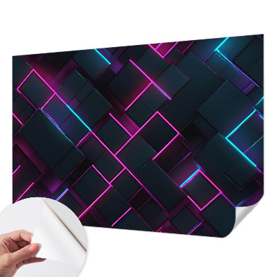 Öntapadós fotótapéta Neon geometria
