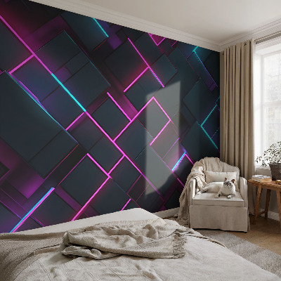 Öntapadós fotótapéta Neon geometria