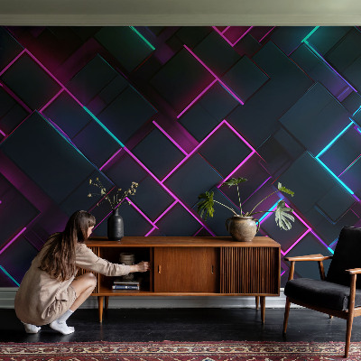 Öntapadós fotótapéta Neon geometria