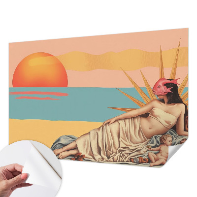 Öntapadós fotótapéta nappaliba A szürrealizmus nyugata