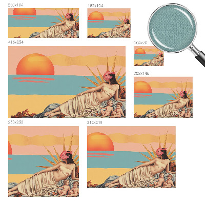 Öntapadós fotótapéta nappaliba A szürrealizmus nyugata