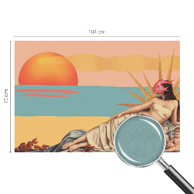 Öntapadós fotótapéta nappaliba A szürrealizmus nyugata