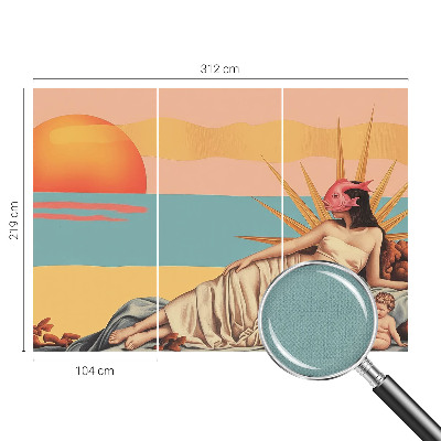Öntapadós fotótapéta nappaliba A szürrealizmus nyugata