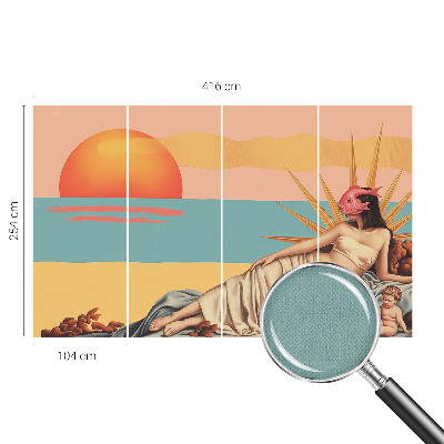 Öntapadós fotótapéta nappaliba A szürrealizmus nyugata