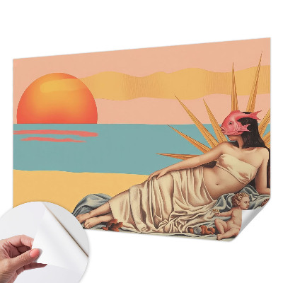 Öntapadós fotótapéta nappaliba A szürrealizmus nyugata