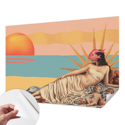 Öntapadós fotótapéta nappaliba A szürrealizmus nyugata