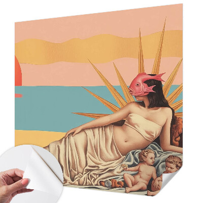Öntapadós fotótapéta nappaliba A szürrealizmus nyugata