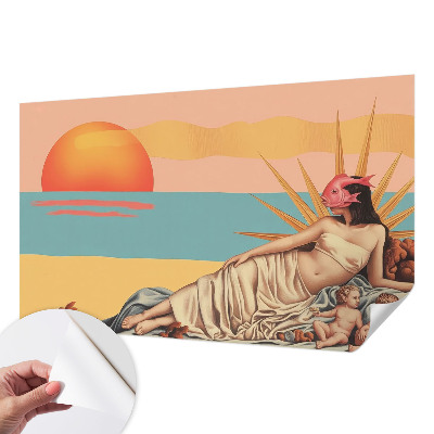 Öntapadós fotótapéta nappaliba A szürrealizmus nyugata