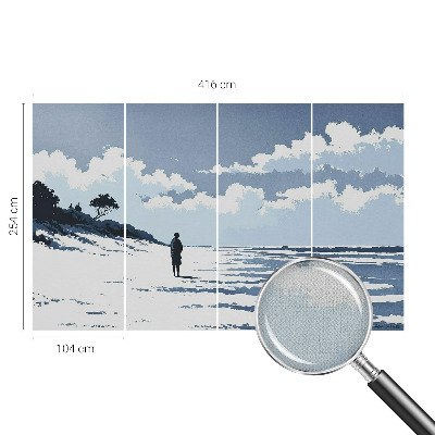 Modern tapéta Strand csend