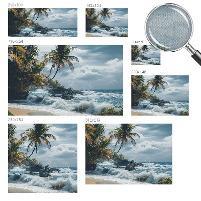 Hálószoba fotótapéta Egzotikus strand