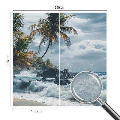 Hálószoba fotótapéta Egzotikus strand