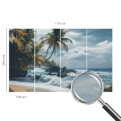Hálószoba fotótapéta Egzotikus strand
