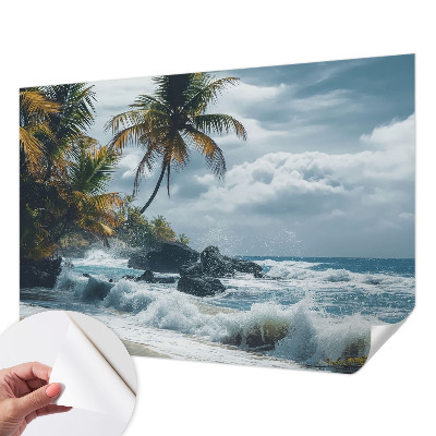 Hálószoba fotótapéta Egzotikus strand