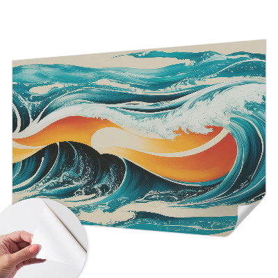 Fotótapéta lányoknak Absztrakt hullámok