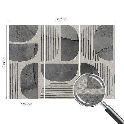 Hálószoba fotótapéta Geometriai alakzatok