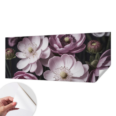 Öntapadós fotótapéta hálószobába Virágos elegancia