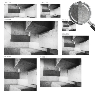 Öntapadós fotótapéta Geometrikus szobrok