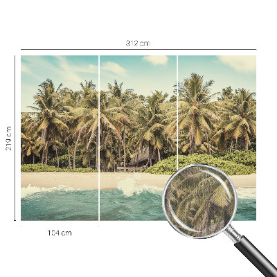 Öntapadós fotótapéta gyerekszobába Trópusi strand