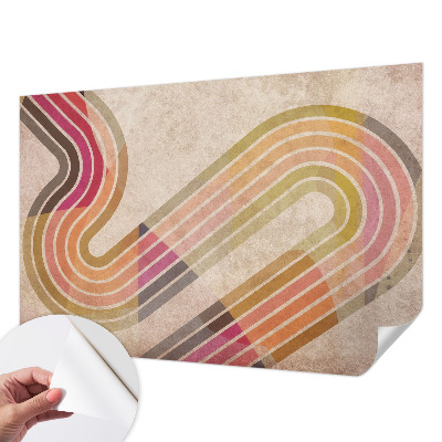 Öntapadós fotótapéta nappaliba Geometriai vonalak