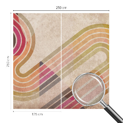 Öntapadós fotótapéta nappaliba Geometriai vonalak