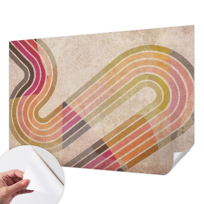 Öntapadós fotótapéta nappaliba Geometriai vonalak