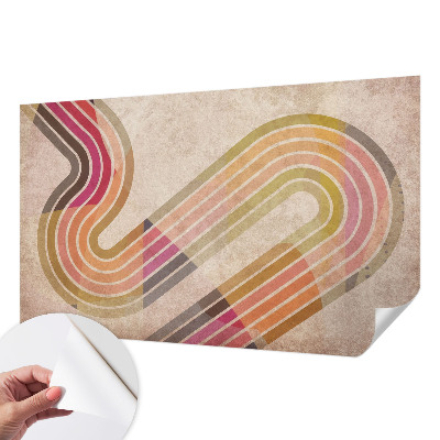 Öntapadós fotótapéta nappaliba Geometriai vonalak