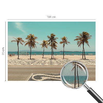 Öntapadós tapéta falra Pálmafás strand