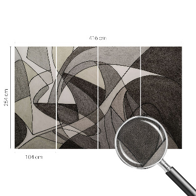 Öntapadós fotótapéta hálószobába Geometriai absztrakció