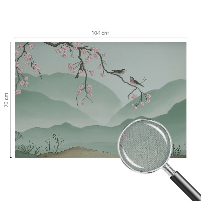 Öntapadós fotótapéta hálószobába Japán szerenád