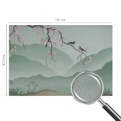 Öntapadós fotótapéta hálószobába Japán szerenád