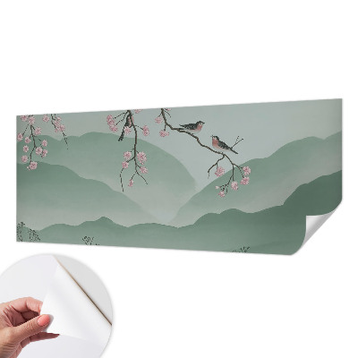 Öntapadós fotótapéta hálószobába Japán szerenád